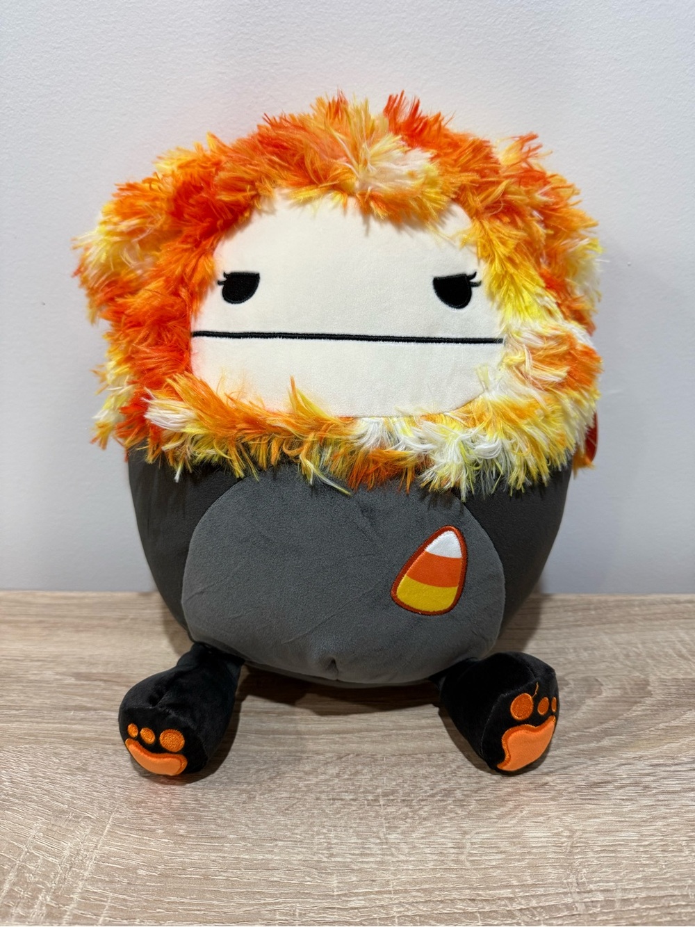 Squishmallow 12" Roxanne Candy Corn Bigfoot Plush Halloween NWT Rare HTF Target